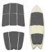 Abahub 9 Piece Surf Deck Traction Pad Premium EVA with Tail Kicker 3M Adhesive for Surfboard Longboard Shortboard Funboard Fish Skimboard Black/Blue/Brown/Gray/White/Orange/Navy Blue
