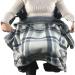 Wheelchair Accessory - Cozy Winter Wheelchair Blanket for Adults with Buttons Soft Super Warm Plush Sleeveless Blankets for Warm Gift