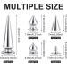 OIIKI 500PCS Silver ABS Bullet Spike Cone Studs - Assorted Sizes Screwback Rivets for DIY Crafts and Clothing Decoration - Buy Online on GoSupps.com