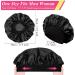 2pcs Black Satin Silk Bonnet for Curly Hair | Night Sleep Cap for Women - Buy Online on GoSupps.com