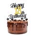 Alegre Tortendendeko 18 Birthday Girl Boys 9 pieces of cake attachments for the 18th birthday Cake Topper 18 birthday decoration Kuchendeko Birthday Black Gold Happy 18th Birthday Tortendeko 18 years