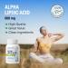 Puregen Labs Alpha Lipoic Acid 600mg High Potency 180 Servings - Antioxidant Support | No Harmful Additives | Non-GMO NO Gluten and Dairy 600 mg per Veggie Capsule - Buy Online on GoSupps.com