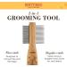 Burt's Bees for Pets Double Sided Cat Grooming Brush | Shedding & Detangling Comb for Cats - Buy Online on GoSupps.com
