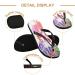Shop Mnsruu Tropical Flower Flamingo Bird Flip Flops - Multicolor & Stylish Comfort for Summer | International Shipping - Buy Online on GoSupps.com