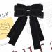 Black Velvet Bows Hair Clip Set for Kids - 2 Pack | Ribbon Accessories for Baby, Toddler, Teen Girls - Buy Online on GoSupps.com