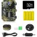 1520P 20MP Trail Camera with 120 Wide-Angle Motion Sensor, 0.2s Trigger Time, 940nm No Glow, IP66 Waterproof - Wildlife Game Camera for Monitoring - Green - Buy Online on GoSupps.com
