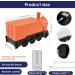Essential Oil Diffuser 300ml - Train Humidifier with Timer 2 Spray Modes & Remote for Bedroom & Home Office Decor - Perfect Birthday Gift (Orange - Buy Online on GoSupps.com