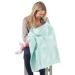 Breastfeeding Cover with Pockets - Soft and Breathable Nursing Cover Breastfeeding - Breast Feeding Coverall (Leaves)