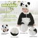 Doladola Baby Panda Hooded Romper | Toddler's Animal Onesie Jumpsuit 18-24 Months - Buy Online on GoSupps.com