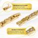 MagnetRX Ultra Strong Magnetic Anklet for Women - Titanium Gold Magnetic Anklet for Wellness & Style - Buy Online on GoSupps.com