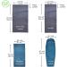 Browint Silk Sleeping Bag Liner - Extra Wide 87x43, Lightweight Travel Sheet for Hotels - Blue, 73x34 Standard Size - Buy Online on GoSupps.com