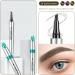 Eyebrows Semi Permanent Makeup Eyebrow Pencil Magic Microblading Eyebrow Pencil With 4 Tips Micro Head Long Lasting Waterproof Natural Easy to Use and Remove - Buy Online on GoSupps.com