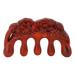 Wood massage comb hand-held wide toothed flower-shaped body massager multifunctional five meridians antistatic massage comb for the scalp
