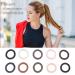 Matte Spiral Hair Ties 30pcs - No Crease Traceless Ponytail Holder for Women & Girls | Large Size Plastic Hair Coils in 10 Colors - Buy Online on GoSupps.com