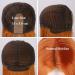 Long Orange Lace Front Wig - Medium Parts Heat-Resistant Synthetic Straight Wig for Women | 5x2 Inch Lace | Atayou - Buy Online on GoSupps.com