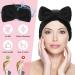 Buy Spa Bowknot Headband for Women - Coral Fleece Makeup Hair Band | Elastic Cosmetic Headband for Shower & Skincare - Black - Buy Online on GoSupps.com