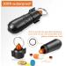 Waterproof Pill Keychain Case - 2 Pack Portable Aluminum Pill Holder for Outdoor Travel - Small Pocket Size Pill Box for Purse and Backpack - Buy Online on GoSupps.com