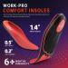 PCSSole Orthopedic Insoles for Plantar Fasciitis & Heel Pain - EU41-42 (27.0cm) Red | Comfort & Support for Flat Feet Men & Women - Buy Online on GoSupps.com
