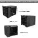 Durable Double Door Dog Crate Cover for Large Pets | Universal Fit for 24-48 inch Wire Crate | Black | 48L x 30W x 33H - Buy Online on GoSupps.com