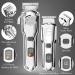Hatteker Hair Clipper & Trimmer Set - Professional Cordless Barber Kit for Men, Waterproof, USB Rechargeable - Silver - Buy Online on GoSupps.com