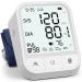 Blood Pressure Monitor Blood Pressure Machine Automatic Upper Arm Adjustable BP Cuff with Large Backlit Display 2 * 99 Memory Blood Pressure Monitors for Home Use with Storage Bag(White)