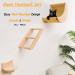 Solid Wood Cat Shelf with Hammock | Wall Climbing Perches for Indoor Cats | Moon Hammock Set - Buy Online on GoSupps.com