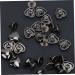 Operitacx 60 Pcs Shoe Bag Ornament Heart Shape Handbag Screw Button Studs Fasteners Belt Button Nails Wallet - Buy Online on GoSupps.com