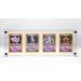 Trading Card Display Stand - 4 Slot Clear Acrylic Holder with UV Protection - Buy Online on GoSupps.com