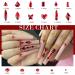 1820Pcs Red Rhinestones Nail Gems - 12 Styles 3D Glass Crystals | Multi Shape Flatback Face Gems with Rhinestones Picker and Tweezers - Buy Online on GoSupps.com