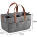 Harilla Baby Wrap Bag Stylish & Spacious Felt Organizer for Baby Products | Reusable Dark Gray Handbag & Weekend Bag - Buy Online on GoSupps.com