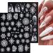 3D Embossed Christmas Nail Art Stickers Decals 4 Sheets 5D Self-Adhesive Snowman Snowflakes Nail Supplies Nail Art Design Decoration Accessories - Buy Online on GoSupps.com
