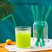 FOREVERIE 100 Count Green Flexible Plastic Drinking Disposable Straws Individually Wrapped Regular 0.24 Inch Diameter 8.27 Inches Length Soft Thin Stretchable - Buy Online on GoSupps.com
