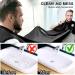 Beard Bib Apron for Men - Non-Stick Hair Catcher for Shaving, Trimming, and Grooming - Black - Buy Online on GoSupps.com