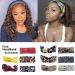 Curly Ombre Headband Wig for Black Women | P4/27 Highlights Water Wave Natural Hair | Real Remy Human Hair | Machine Made None Lace Front Wig | Glueless 150% Density 24 Wig - Buy Online on GoSupps.com