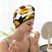 Sunflower Cow Microfiber Hair Towel - Soft Super Absorbent Wrap for Women | Quick Dry Coral Velvet Hair Cap for Long Curly & Thick Hair - Buy Online on GoSupps.com