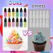Fankoo Food Coloring - 12 Highly Concentrated Colors (12ml Each) for Baking Dough Drinks Soaps & Slime | Premium Tortendekor Accessories - Buy Online on GoSupps.com
