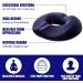 Pressure Relief Seat Cushion Bed Sore Cushions for Butt Premium Memory Foam Washable Memory Foam Seat Cushion for Tailbone Pain Back Pain Relief DarkBlue - Buy Online on GoSupps.com