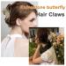 Cute Butterfly Claw Clips for Women - Large Rhinestone Hair Clips for Curly/Thick/Fine Hair - Champagne Color - Buy Online on GoSupps.com