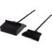 Duo-Pan Plastic Lobby Pan and Duo-Sweep Broom Combo | 36 Overall Length x 11-51/64 Width | Black - Buy Online on GoSupps.com