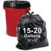 20 Gallon Trash Bags,AYOTEE 25 Count Bulk (35"x30") Large Short Garbage Bags, Black Trash Bags Industrial Quality Black Garbage Bags for Paper, Plastic, Cans, Bottles, Newspaper, Lawn 25 Count (Pack of 1) 25 count 35x30 inch