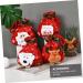 Anneome Pouch 3pcs Christmas Bag Candy Bags Christmas Tree Hanging Ornament Doll Wrapping Bags Drawstring Bag - Buy Online on GoSupps.com