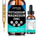Potassium Magnesium Supplement Liquid Drops Plus Zinc Ashwagandha Bromelain and Vitamin D3 & B6 Support Vascular Bone Muscle & Nerve Health Non-GMO Vegan Magnesium Glycinate and Potassium