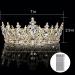 ATODEN Gold Crystal Crown Tiara for Women - Wedding, Birthday, Prom, Bridal Hair Accessories - Buy Online on GoSupps.com