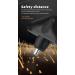 Rechargeable Ear and Nose Hair Trimmer for Men & Women - Powerful Motor Double-Edged Blades | Smooth Cuts - Black - Buy Online on GoSupps.com