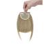 Fashion Clip In Bangs Hair Extensions Front Full Neat Bangs Fringe 2 Clips One Piece Thick Straight Hairpiece Accessories Hairpiece For Women Ash Blonde