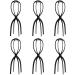 Dreamlover Wig Stand Wig Head Stand 6 Pack 19.7 Inch (Pack of 6) Black