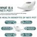 Ceramic Neti Pot for Nasal Cleansing - Handcrafted Durable & Easy-to-Use | Sinus Relief & Nasal Irrigation | Jala Kriya (White) - International Shipping Available - Buy Online on GoSupps.com