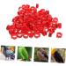 Happyyami 300 Pcs Pigeon Anklet Chicken Stuff Tag Baby Chick Pigeon Identification Ring Travel Bag Multicolor 1.3X1.3CMx3pcs Redx3pcs - Buy Online on GoSupps.com