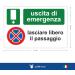 Emergency Exit Prohibition Sign - PVC Strong Adhesive for Indoor/Outdoor Use - 20x30 cm - Buy Online on GoSupps.com