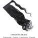 Ponytail Hair Piece Hair Extension 18inch 100% Real Remy Human Hair - Wrap Around Clip in Ponytail Curly Wavy Pony Tails Jet Black 18 Inch Curly Jet Black - Buy Online on GoSupps.com